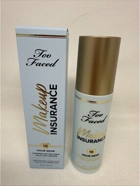 Too Faced Makeup Insurance Longwear Setting Spray + Blue Light Defense RN 1
